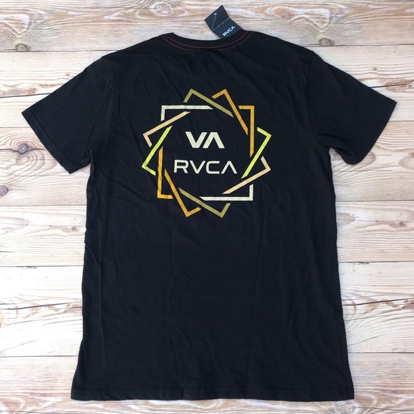 RVCA Black Cotton Tee - Picture 1 of 13